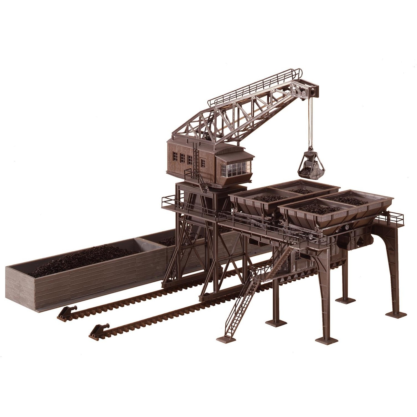 DEPOSITO DE CARBON CON GRUA FALLER 120148 ESCALA H0