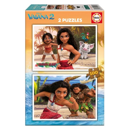 PUZZLE VAIANA 2 2X100 PIEZAS EDUCA 20103