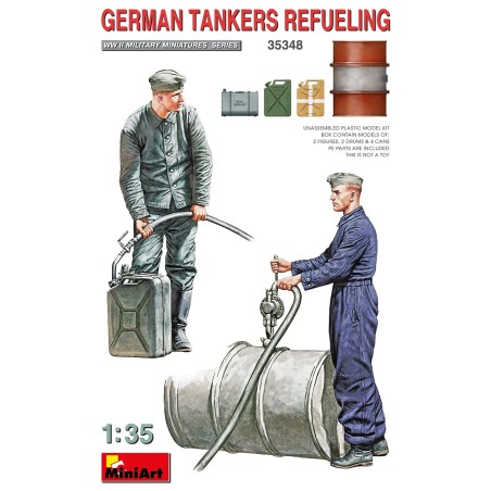 GERMAN TANKERS REFUELING MINI ART 1/35