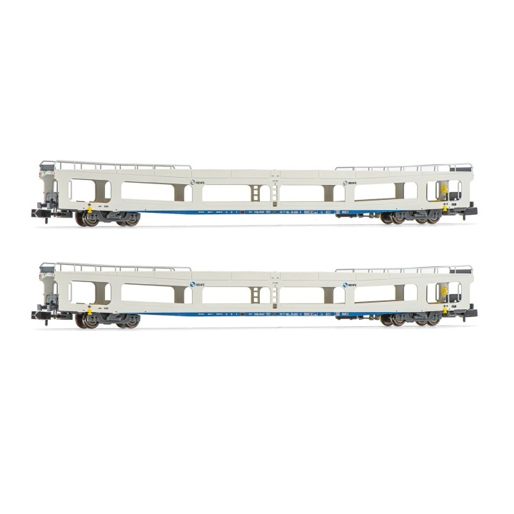 SET 2 VAGONES PORTA COCHES RENFE ARNOLD HN4351 ESCALA N