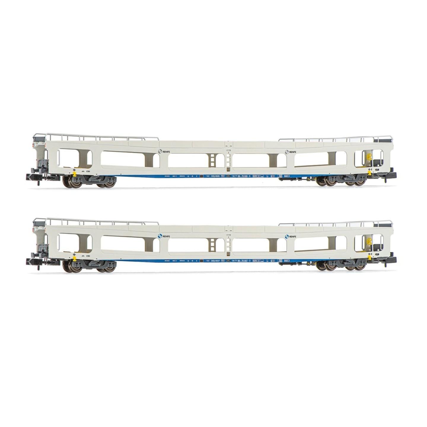 SET 2 VAGONES PORTA COCHES RENFE ARNOLD HN4351 ESCALA N