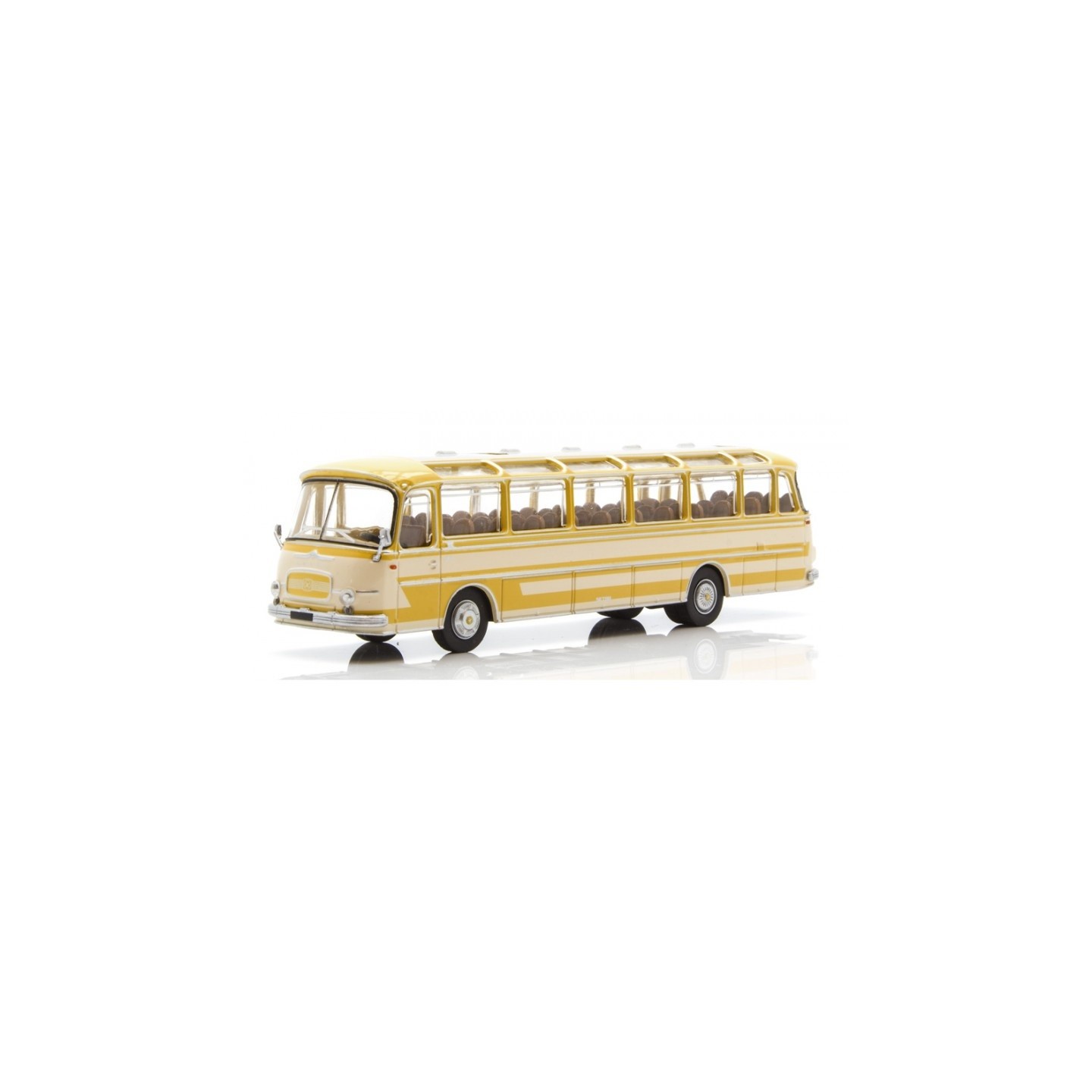 AUTOBUS SETRA S12 AMARILLO CREMA  ÉPOCA III BREKINA 58200 ESCALA 1/87