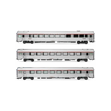 SET COCHES PASAJEROS SNCF LE CISALPIN" MISTRAL 69 JOUEF 4123 ESCALA H0"