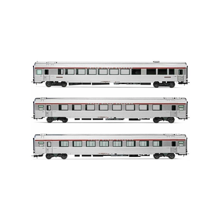 SET COCHES PASAJEROS SNCF LE CISALPIN" MISTRAL 69 JOUEF 4123 ESCALA H0"