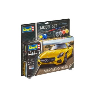 KIT CON PINTURAS MERCEDES AMG GT AMARILLO REVELL 1/24