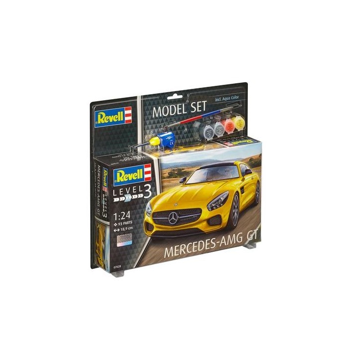 KIT CON PINTURAS MERCEDES AMG GT AMARILLO REVELL 1/24