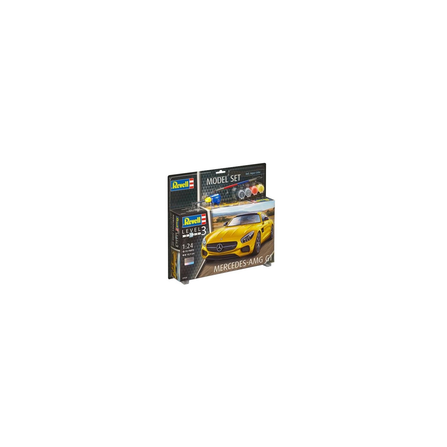 KIT CON PINTURAS MERCEDES AMG GT AMARILLO REVELL 1/24