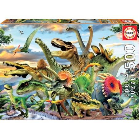 PUZZLE DINOSAURIOS 500 EDUCA 17961