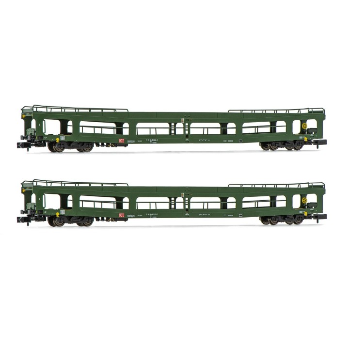 SET 2 VAGONES PORTA COCHES RENFE ANROLD HN4352 ESCALA N