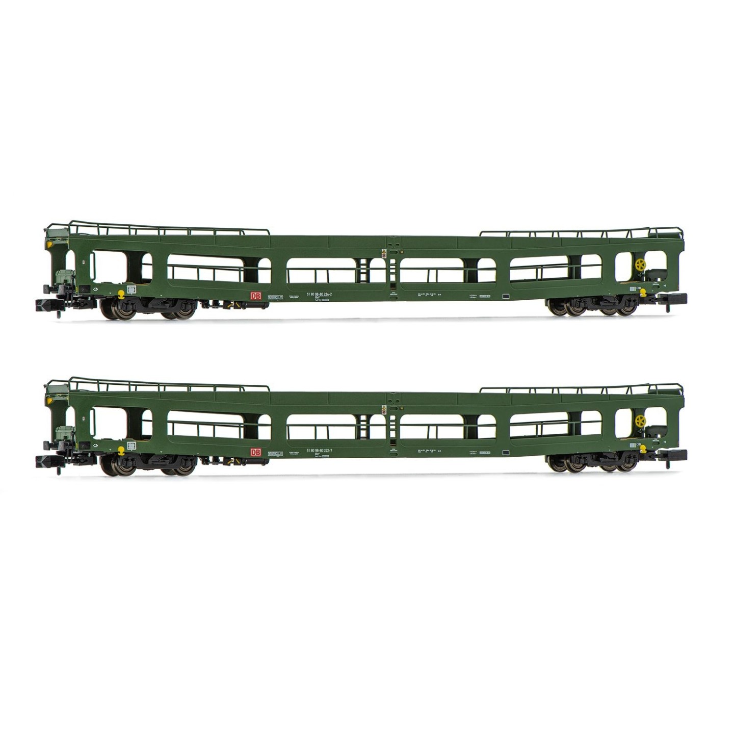 SET 2 VAGONES PORTA COCHES RENFE ANROLD HN4352 ESCALA N