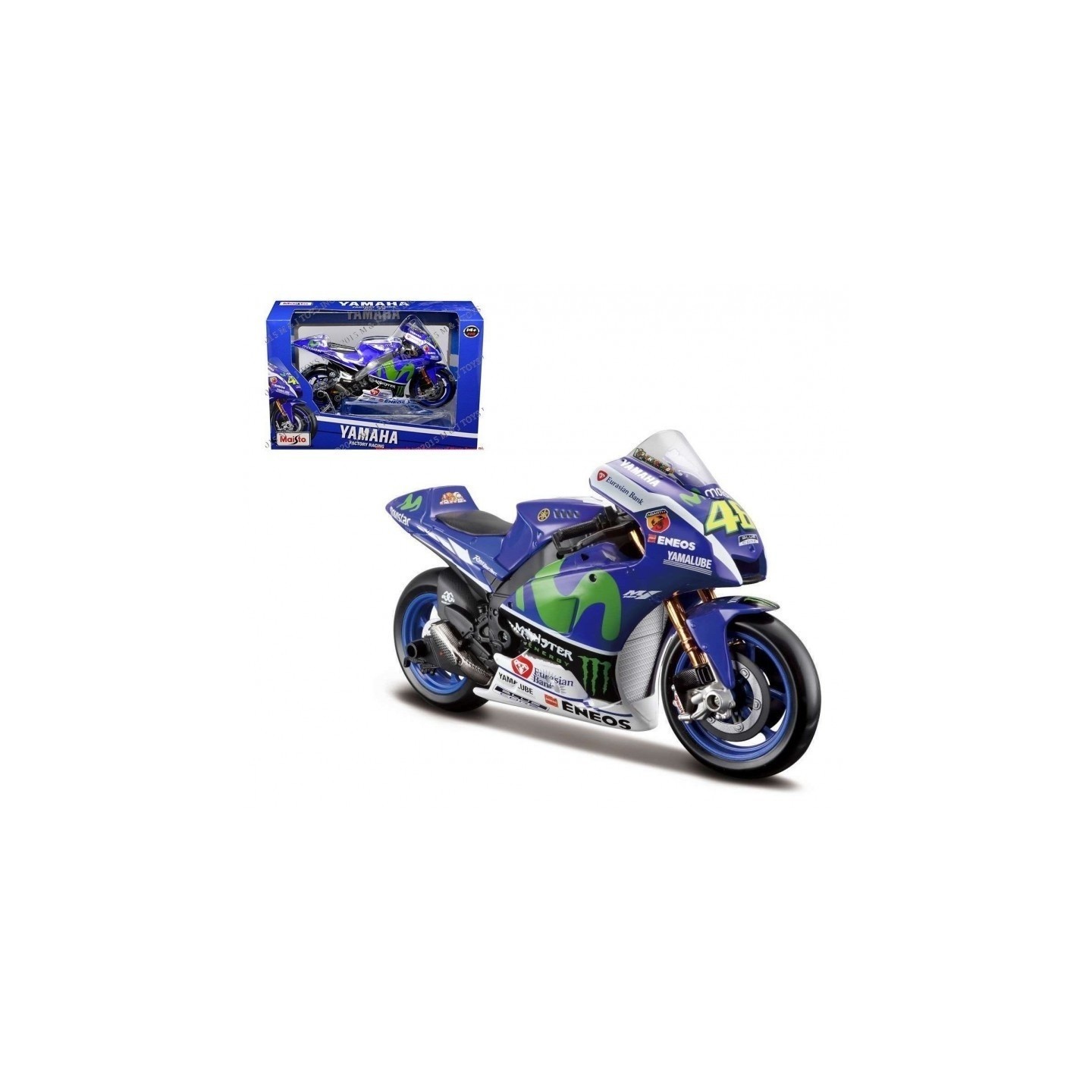 YAMAHA YZR M1  V. ROSSI MAISTO 1/10
