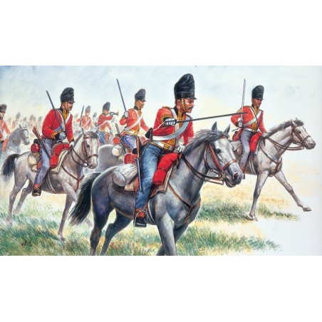 CABALLERIA BRITANICA SCOTS GREY" ITALERI 6001 ESCALA 1/72"