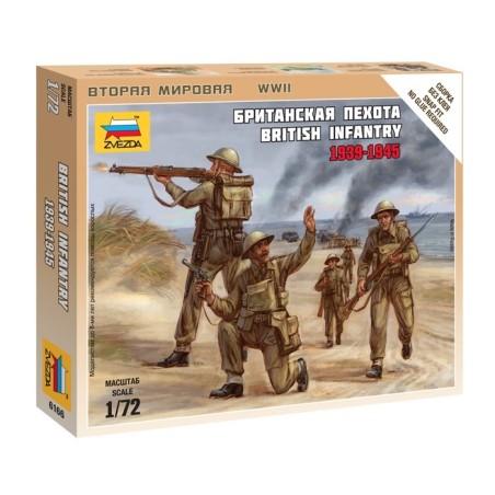 INFANTERIA BRITANICA WWII ZVEZDA 6166 ESCALA 1/72