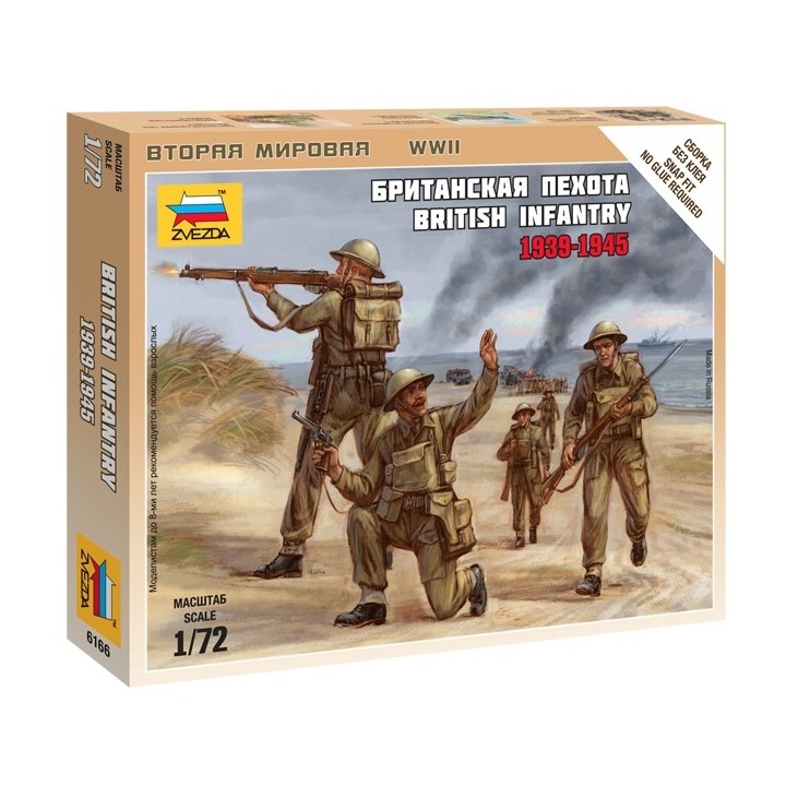 INFANTERIA BRITANICA WWII ZVEZDA 6166 ESCALA 1/72