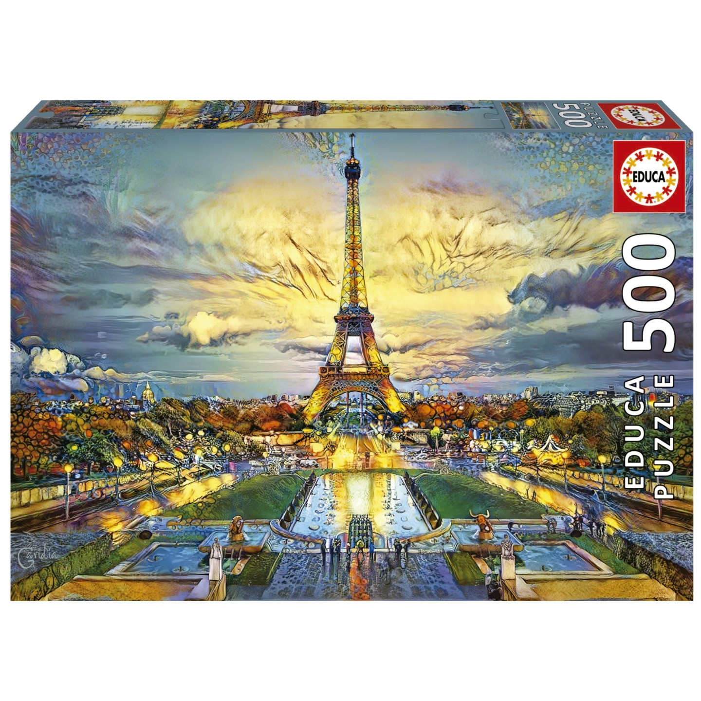 PUZZLE TORRE EIFIEL 500  EDUCA 19621