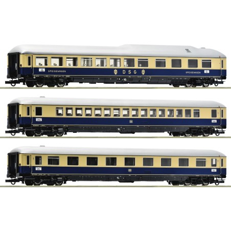 SET 3 COCHES TREN \"Rheinpfeil\" DB ROCO 74049 ESCALA H0