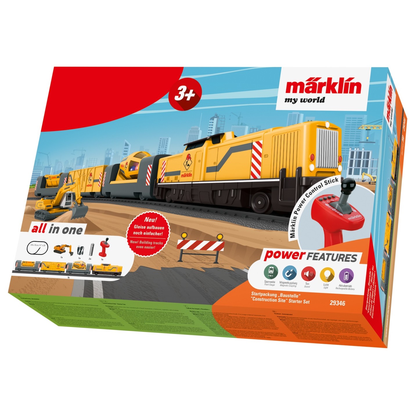 SET TREN DE OBRAS MARKLIN MY WORLD 29346