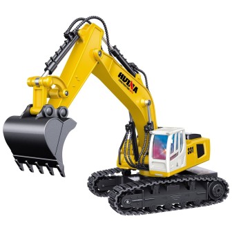 EXCAVADORA RADIO CONTROL HUINA 1331 ESCALA 1/18