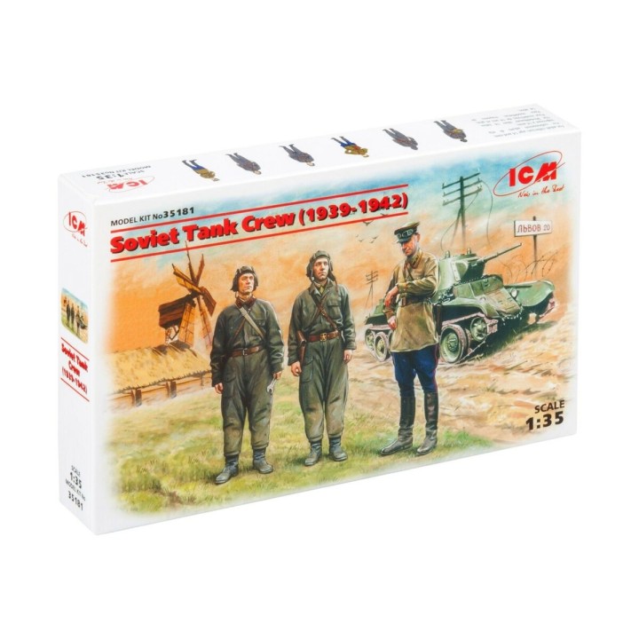 SOVIET TANK CREW WWII ICM 1/35