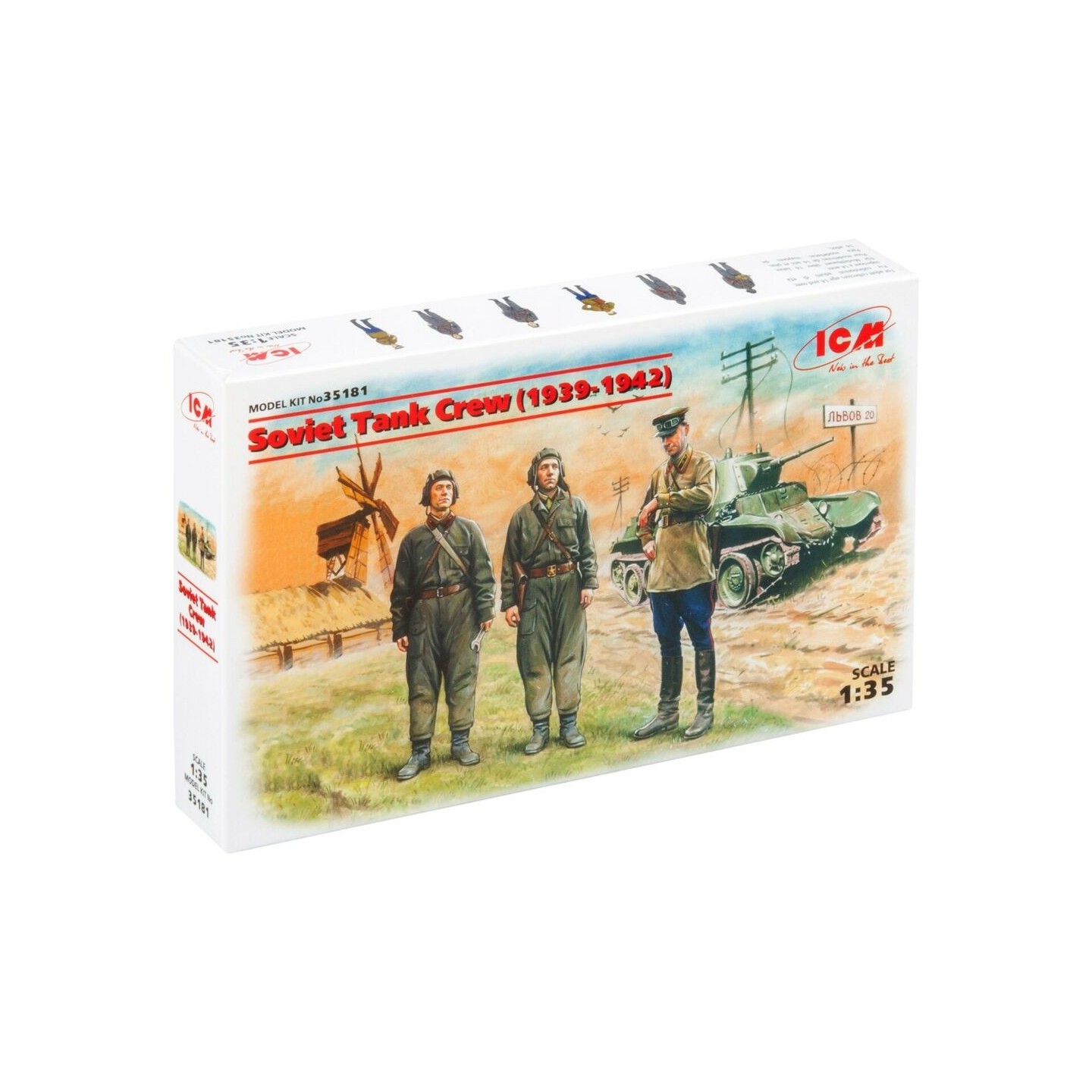 SOVIET TANK CREW WWII ICM 1/35