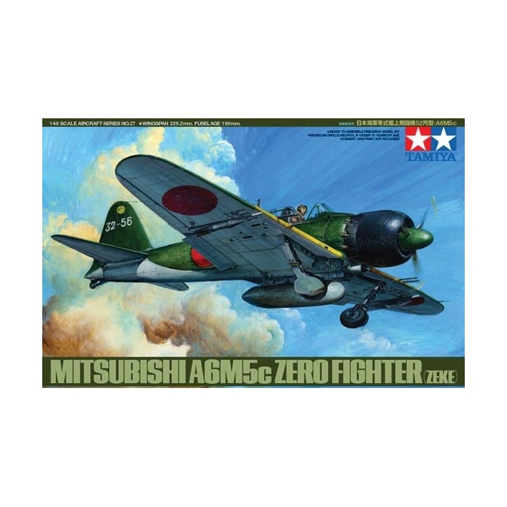 MITSUBISHI A6M5c ZERO FIGHTER TAMIYA 61027 ESCALA 1/48