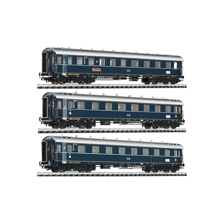 SET 3 COCHES DE PASAJEROS DOMPFEIL" DB LILIPUT 330501 ESCALA H0"