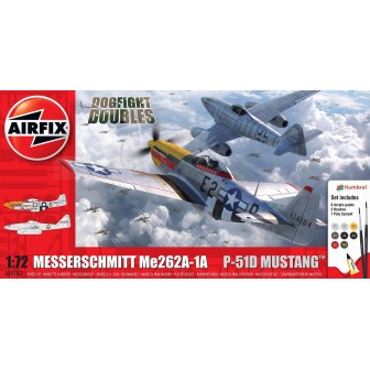 MESSERSCHMITT ME 262A-1A Y P-51D MUSTANG AIRFIX 1/72