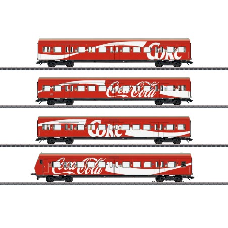 SET DE COCHES DE PASAJEROS CERCANIA COCA COLA" MARKLIN 43890 ESCALA H0"