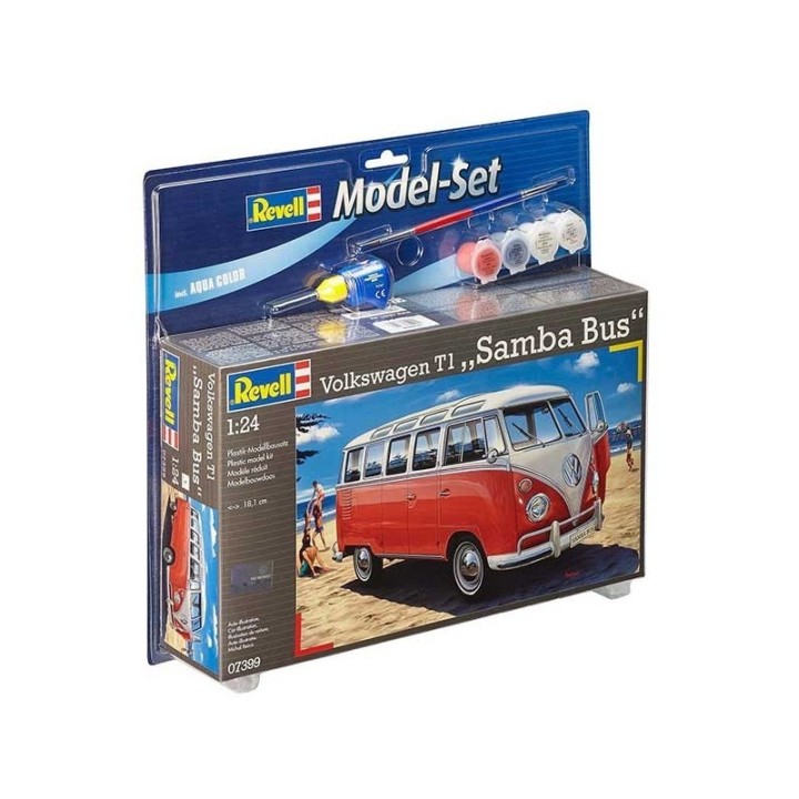 KIT CON PINTURAS VOLSKAGEN T1 ROJA REVELL 67399 ESCALA 1/24