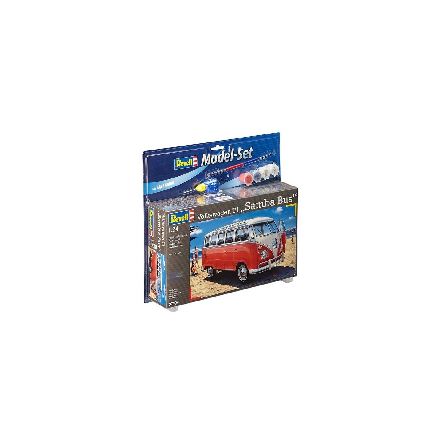 KIT CON PINTURAS VOLSKAGEN T1 ROJA REVELL 67399 ESCALA 1/24
