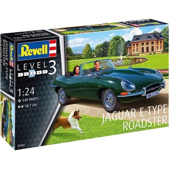JAGUAR E-TYPE ROADSTER REVELL 1/24