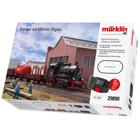 SET DE INICACIÓN MARKLIN DIGITAL CON LOCOMOTORA DE VAPOR MARKLIN 29890 ESCALA H0