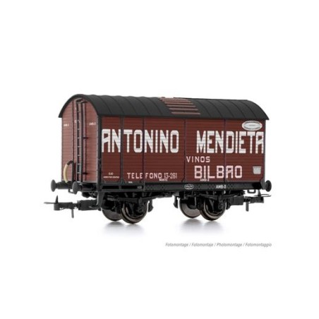 VAGON CERRADO ANTONIO MENDIETA" NORTE ELECTROTREN HE6060 ESCALA H0"