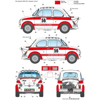 FIAT ABARTH 695 SS ITALERI 1/12