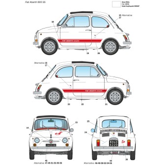 FIAT ABARTH 695 SS ITALERI 1/12