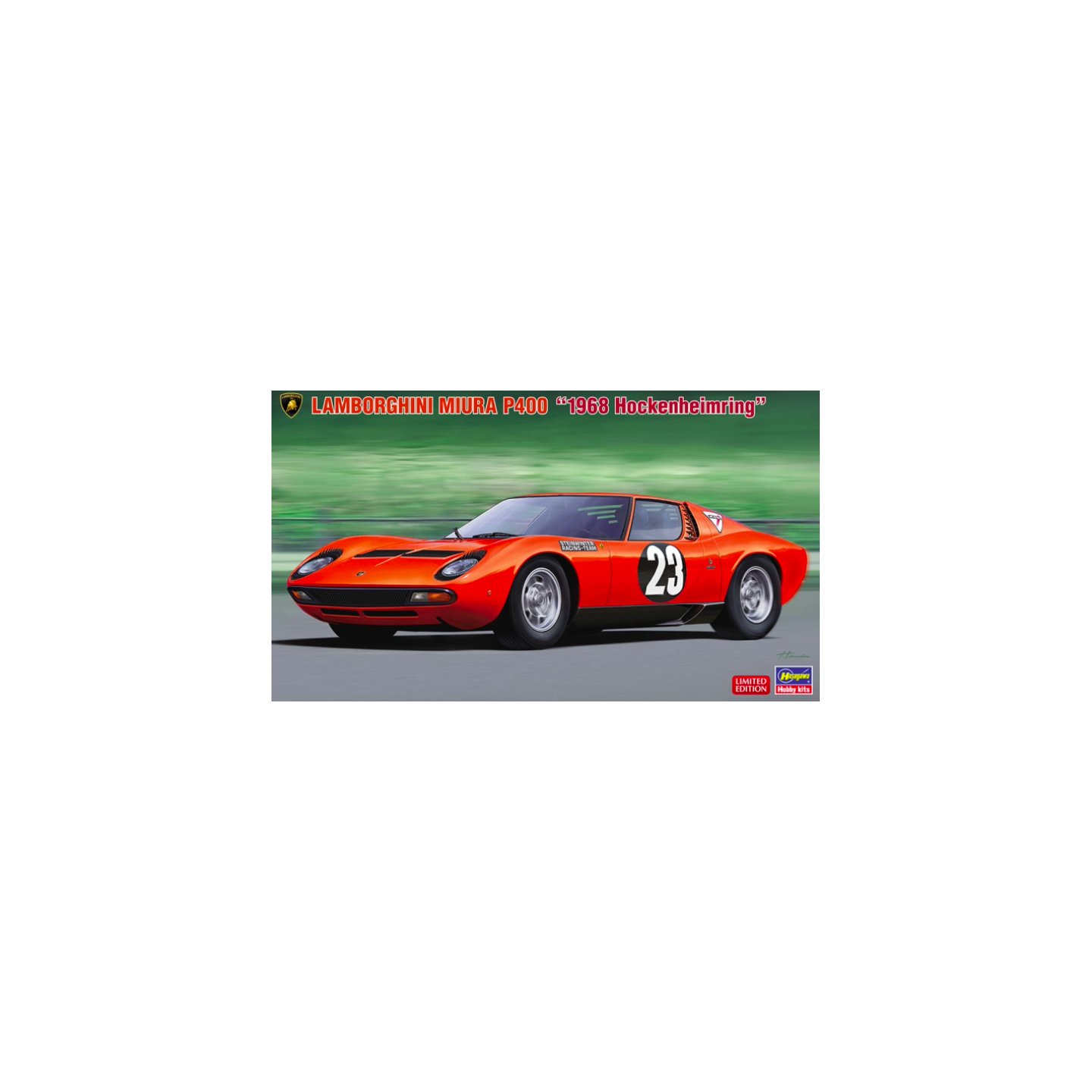 LAMBORGINI MIURA P400 1968 HOCKENHEIMRING HASEGAWA 20567 ESCALA 1/24