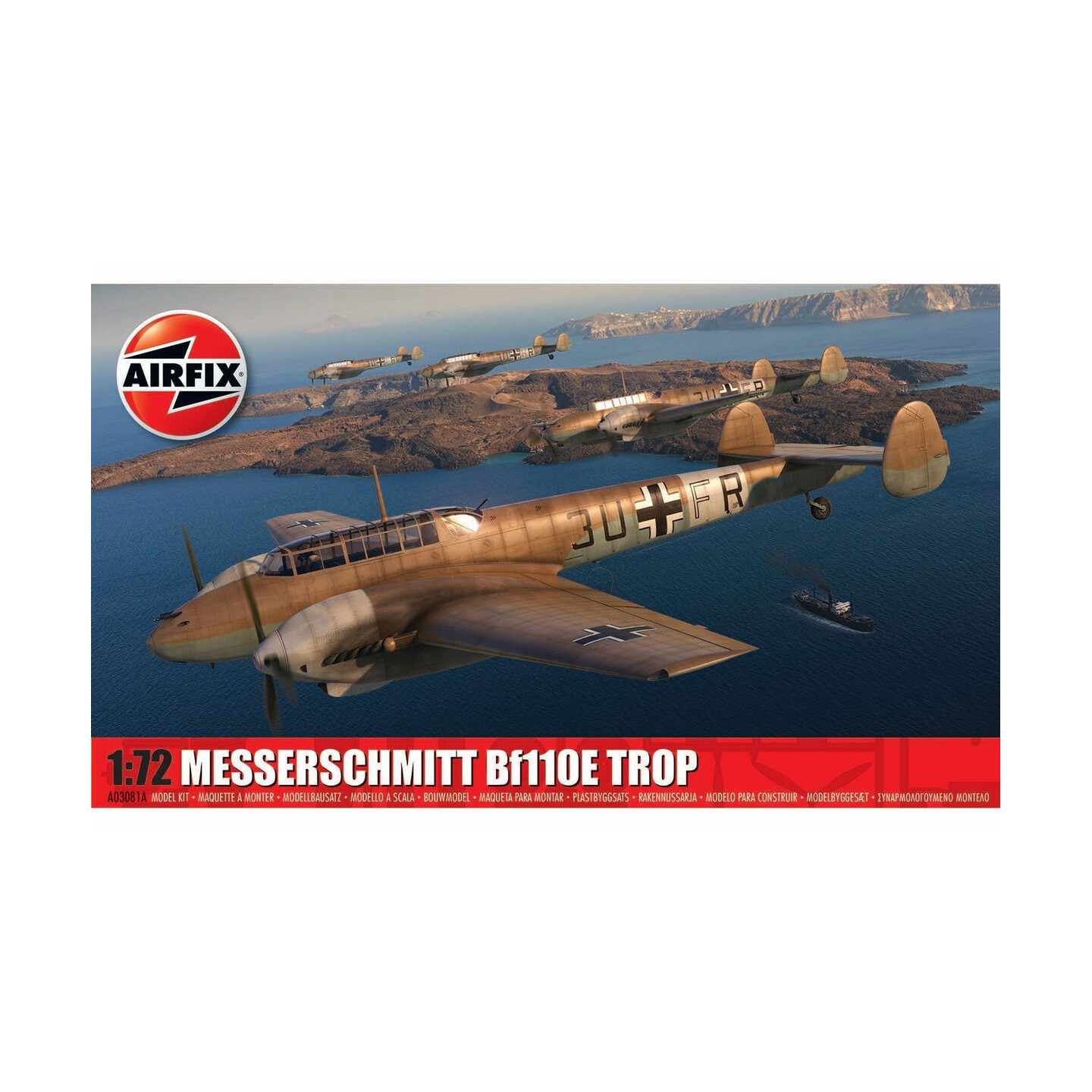 MESSERSCHMITT BF110E TROP AIRFIX 1/72
