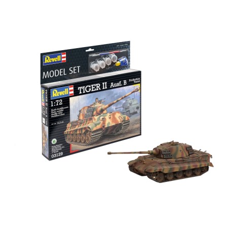 KIT CON PINTURAS TIGER II Ausf.B REVELL 63129 ESCALA 1/72
