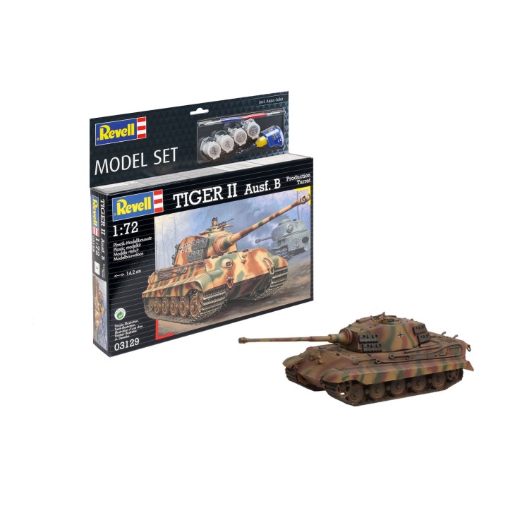 KIT CON PINTURAS TIGER II Ausf.B REVELL 63129 ESCALA 1/72