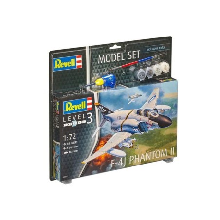 KIT CON PINTURAS F-4J PHANTOM II REVELL 1/72