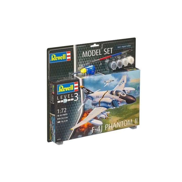 KIT CON PINTURAS F-4J PHANTOM II REVELL 1/72