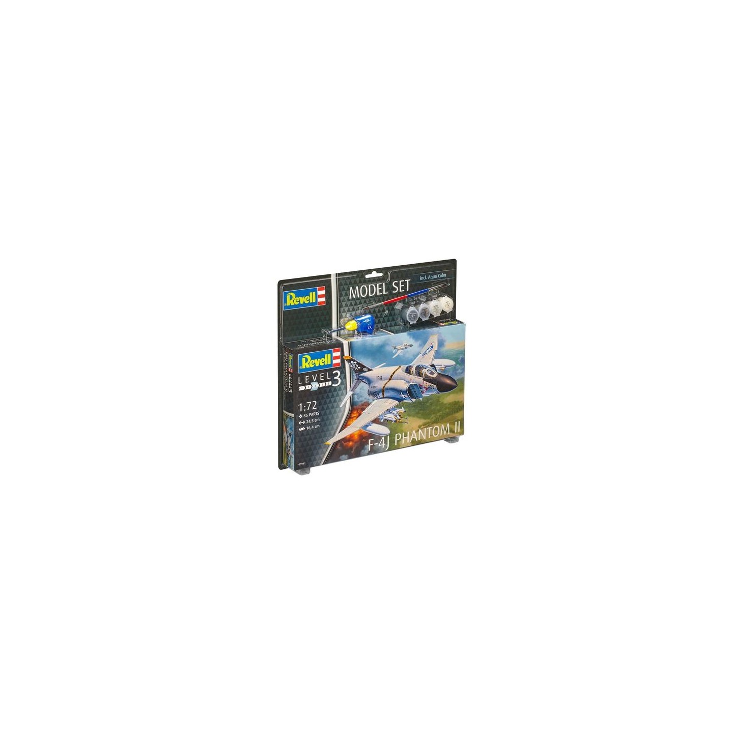 KIT CON PINTURAS F-4J PHANTOM II REVELL 1/72