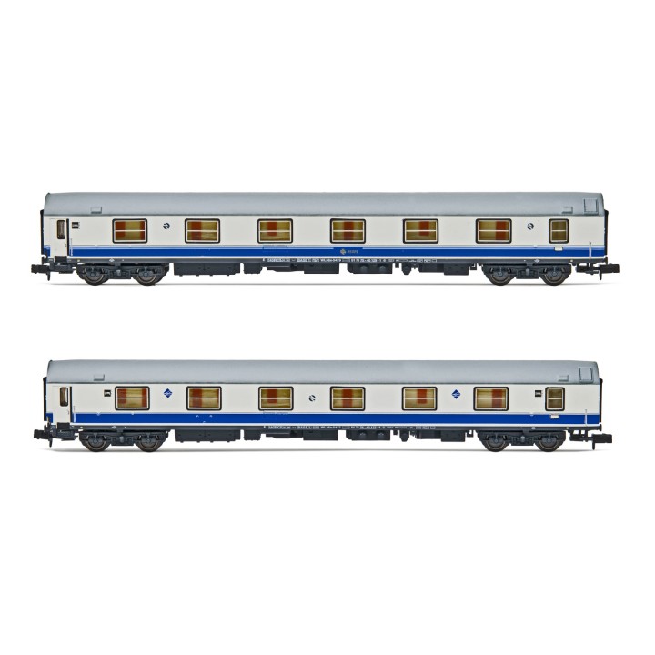 SET 2 COCHES CAMA T2 RENFE LARGO RECORRIDO ARNOLD HN4407 ESCALA N