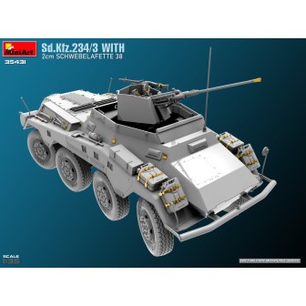 TANQUE SD.KFZ 234/3 20mm SCHWEBELAFETTE 38 MINIART MINIART 35431 ESCALA 1/35