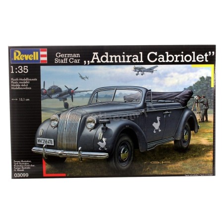 COCHE DE OFICIALES ALEMANES ADMIRAL CABRIOLET" REVELL 1/35 "