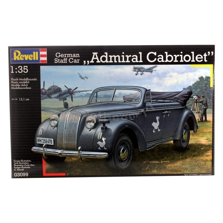 COCHE DE OFICIALES ALEMANES ADMIRAL CABRIOLET" REVELL 1/35 "