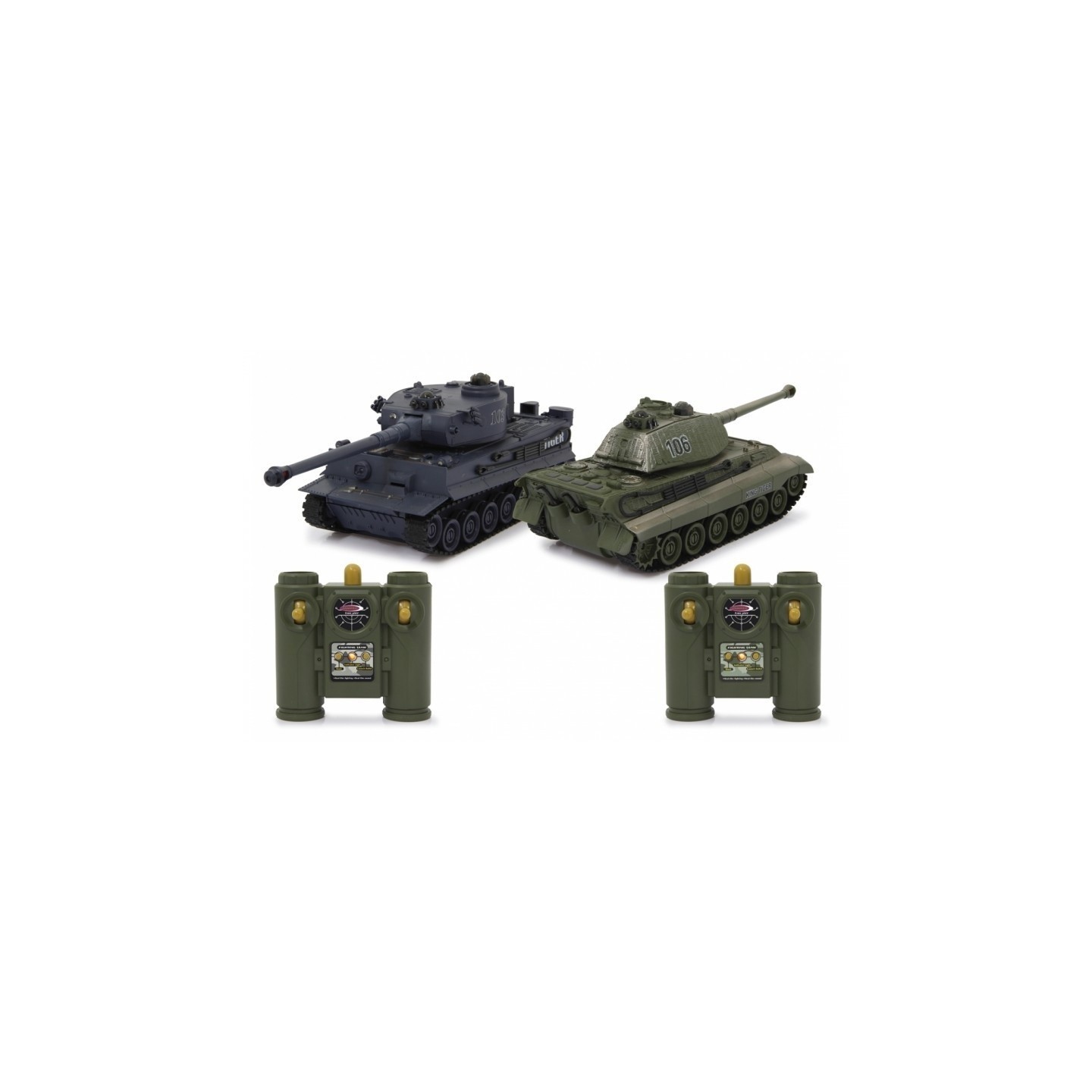 SET 2 TANQUES RC PANZER Y TIGER" JAMARA 403635"