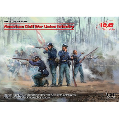 AMERICAN CIVIL WAR UNION INFANTERY ICM 1/35