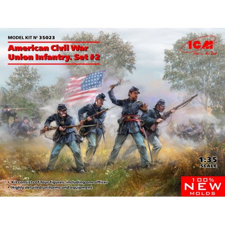 AMERICAN CIVIL WAR UNION INFANTRY ICM 1/35