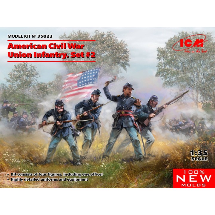 AMERICAN CIVIL WAR UNION INFANTRY ICM 1/35